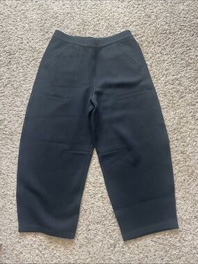 Banana Republic Black Barrel Leg Pants